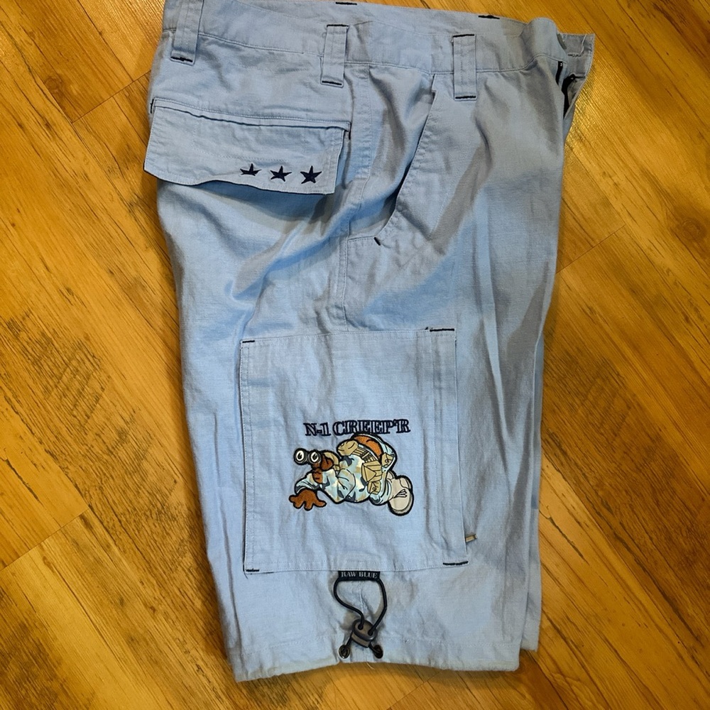 Raw Blue No1 Creeper Shorts Men 32